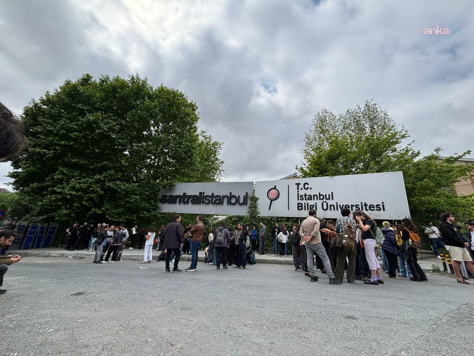 Bilgi Üniversitesi öğrencileri eylemlerinin ikinci gününde üniversitelerini geri istedi